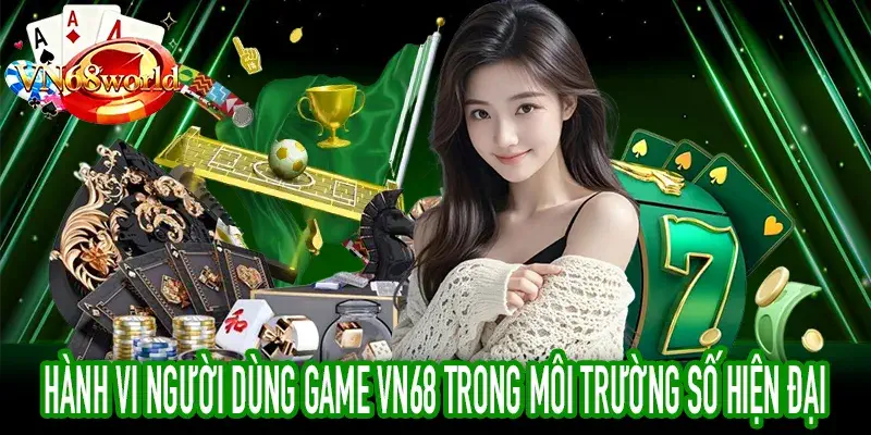 Người dùng tương tác game VN68 trên thiết bị di động