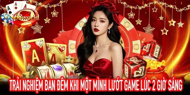 Người dùng lướt game một mình trong trải nghiệm ban đêm yên tĩnh