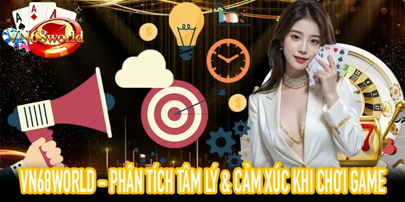 VN68World phân tích hành vi và cảm xúc người chơi thực tế